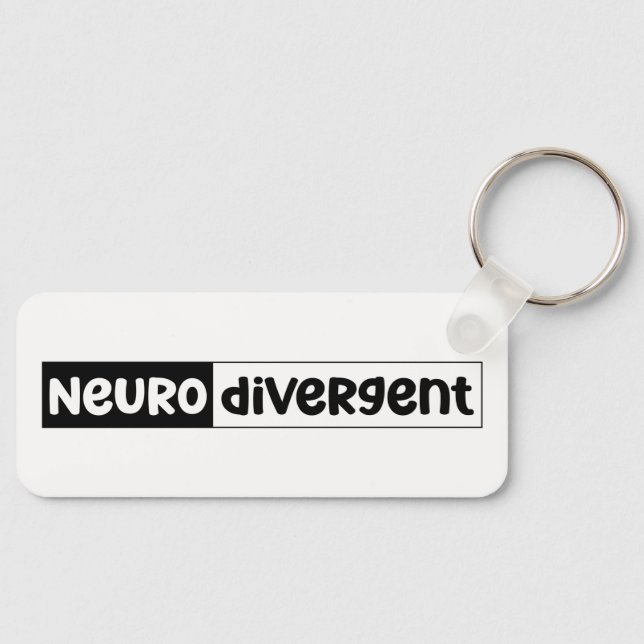 Neurodivergent | Neurodiversity Awareness Key Ring (Front)
