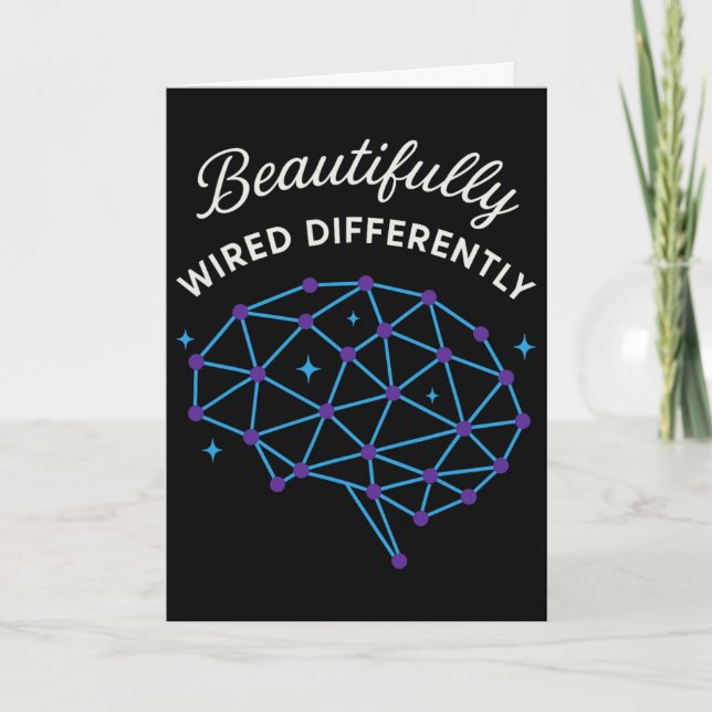 Neurodivergent Pride Adhd Autism Acceptance Differ Card (Front)