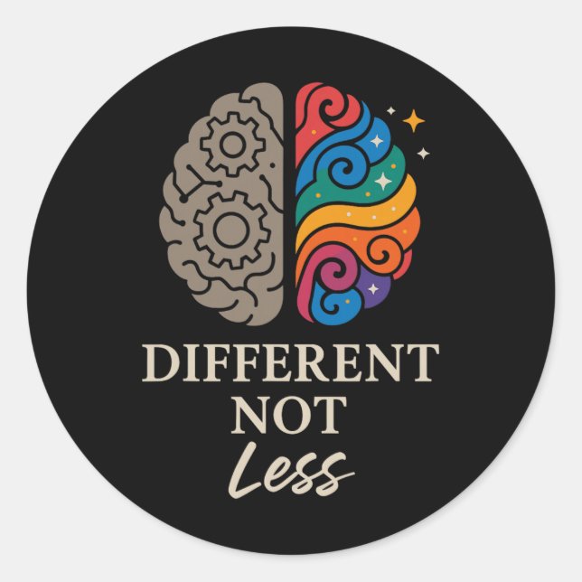 Neurodivergent Pride Adhd Autism Acceptance Other  Classic Round Sticker (Front)