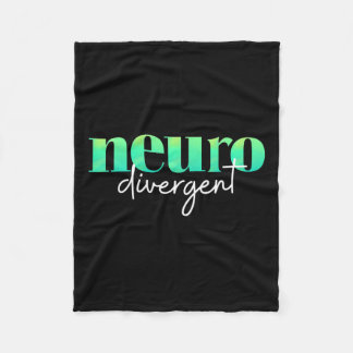 Neurodivergent Pride For Autism Adhd And Asd Aware Fleece Blanket