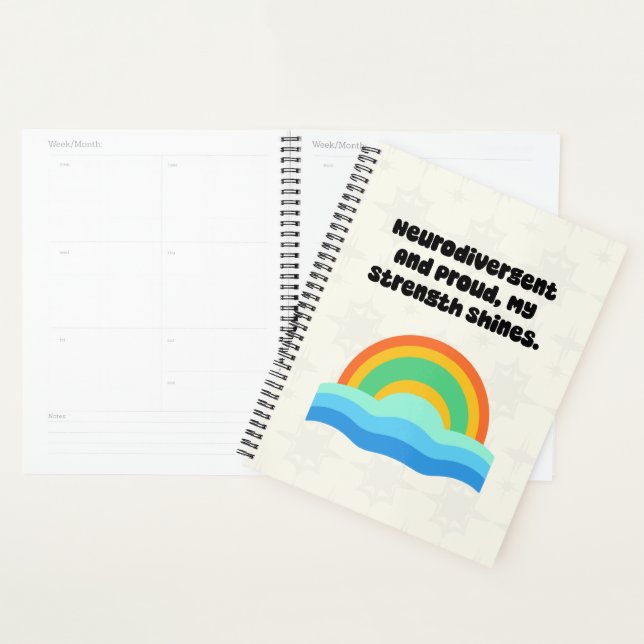 Neurodivergent Proud My Strength Shines Bright Planner (Display)