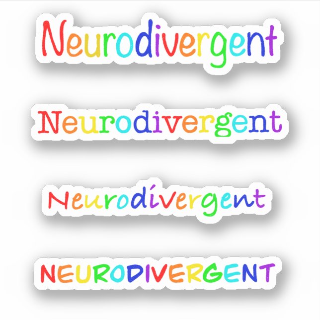 Neurodivergent  - Rainbow - Awareness & Acceptance (Front)