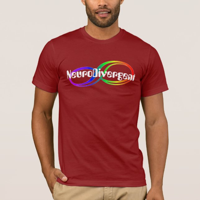 NeuroDivergent Rainbow Infinity Shirt (Front)