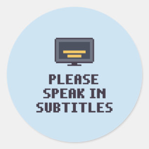 Neurodivergent Speak In Subtitles Sticker
