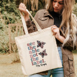 Neurodivergent Special Education Personalised Gift Tote Bag<br><div class="desc">This personalised "See the Able Not the Label" floral butterfly stylish teacher tote bag is perfect for any teacher! This tote is perfect for carrying all of your teacher supplies and gear, and makes a great graduation or back-to-school gift. Plus, it's made from durable canvas material that will last through...</div>