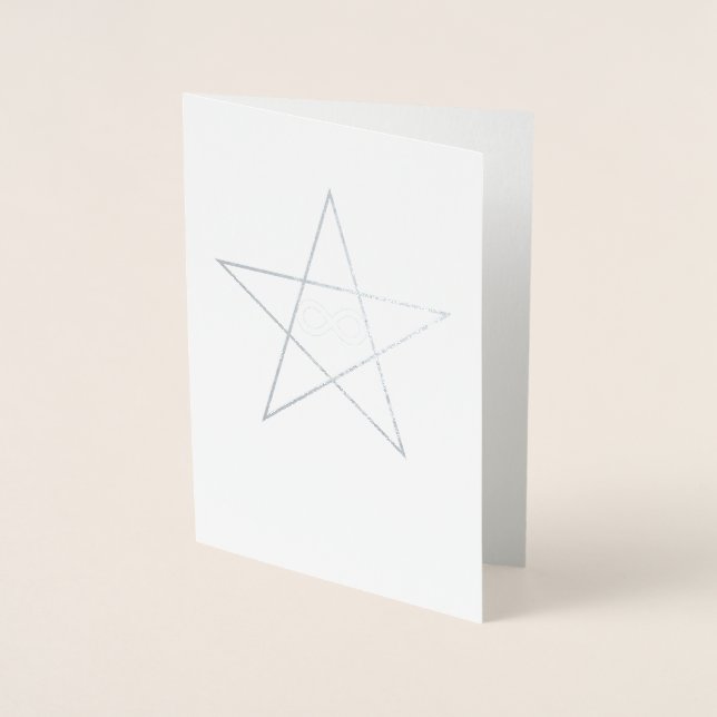 Neurodiverse Parol Silver Foil Card (Front)