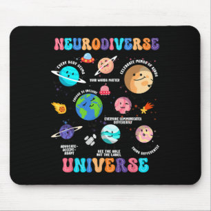 Neurodiverse Universe Autism Awareness Mouse Pad