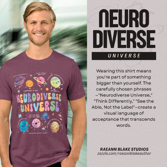 Neurodiverse Universe Awareness Tri-Blend Shirt (Creator Uploaded)
