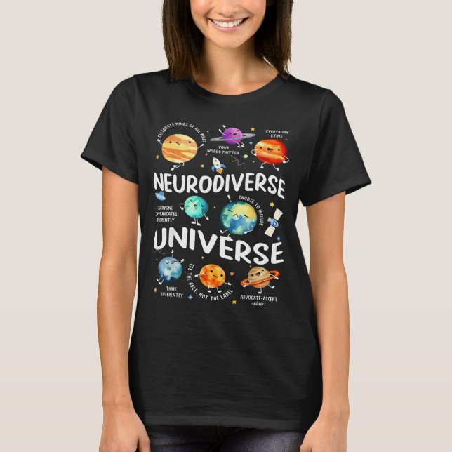 Neurodiverse Universe Iep Special Ed Paraprofessio T-Shirt (Front)