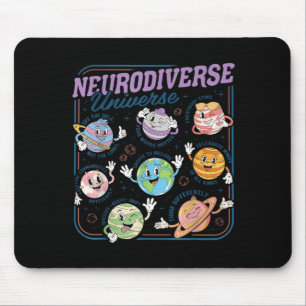 Neurodiverse Universe Neurodiversity Autism Mouse Pad