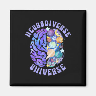 Neurodiverse Universe Neurodiversity Brain Adhd Aw Magnet