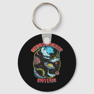 Neurodiverse Universe Neurodiversity Embrace Adhd Key Ring