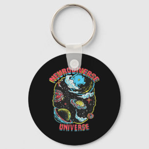 Neurodiverse Universe Neurodiversity Embrace Adhd Key Ring