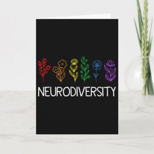 Neurodiversity April Autism Awareness Pride Rainbo Card
