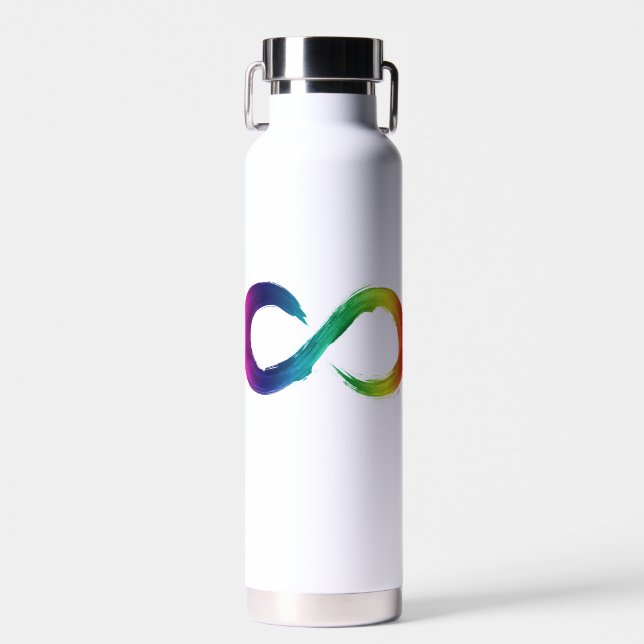 Neurodiversity (autism, adhd, etc) water bottle (Front)