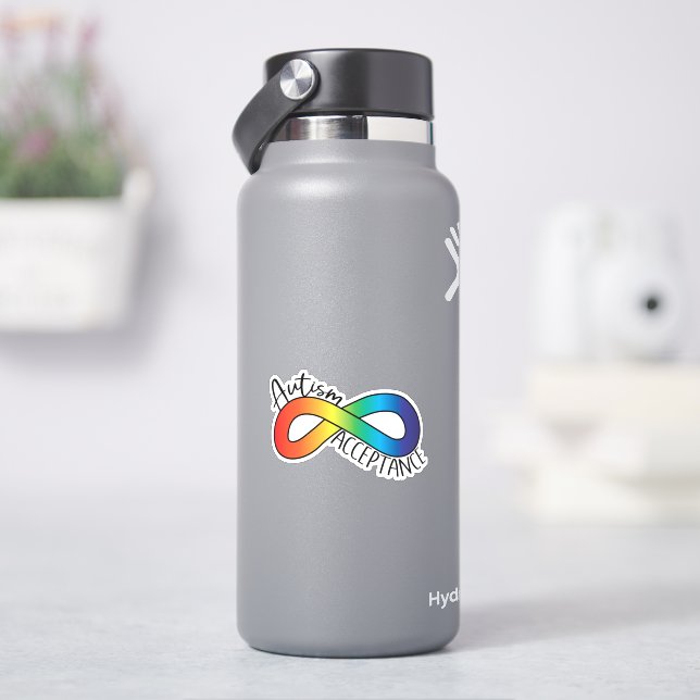 Neurodiversity Autism Awareness Acceptance Rainbow (HydroFlask)