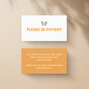 Neurodiversity Autism Awareness Notice Card