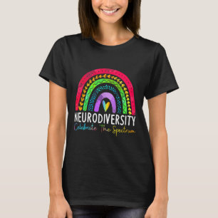 Neurodiversity Autism Spectrum Asd Adhd Rainbow Bo T-Shirt
