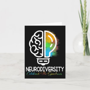 Neurodiversity Autism Spectrum Asd Adhd Rainbow Br Card