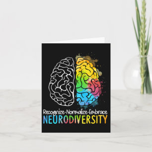 Neurodiversity Autism Spectrum Asd Adhd Rainbow Br Card