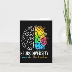 Neurodiversity - Autism Spectrum Asd Adhd Rainbow Card