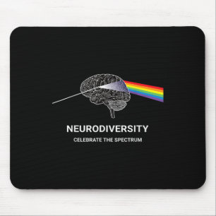 Neurodiversity Autism Spectrum Asd Adhd Rainbow Mouse Pad