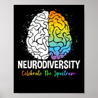 Neurodiversity - Autism Spectrum ASD ADHD Rainbow