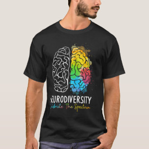 Neurodiversity - Autism Spectrum Asd Adhd Rainbow  T-Shirt