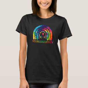 Neurodiversity Autism Spectrum Asd Adhd Rainbow T-Shirt