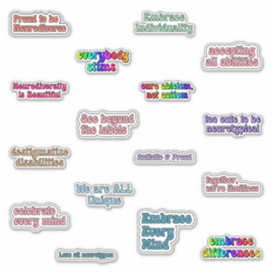 Neurodiversity Awareness Sticker Pack 
