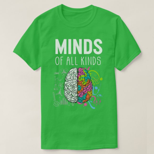 Neurodiversity Brain ADHD Autism Awareness Classic T-Shirt (Design Front)