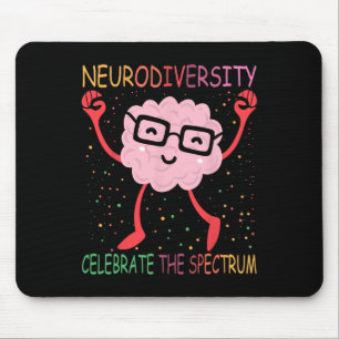 Neurodiversity Brain Autism Awareness Asd Adhd Men Mouse Pad