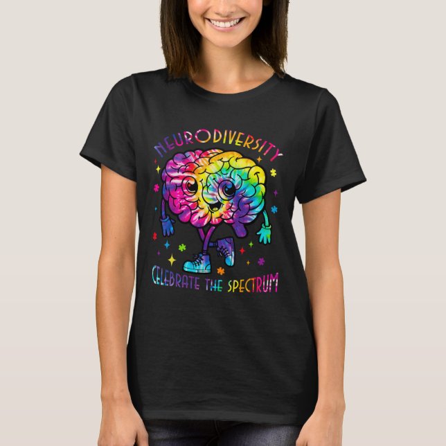 Neurodiversity Brain Autism Awareness Asd Adhd Men T-Shirt (Front)