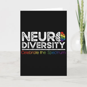 Neurodiversity Celebrate Mental Health Adhd Autism Card