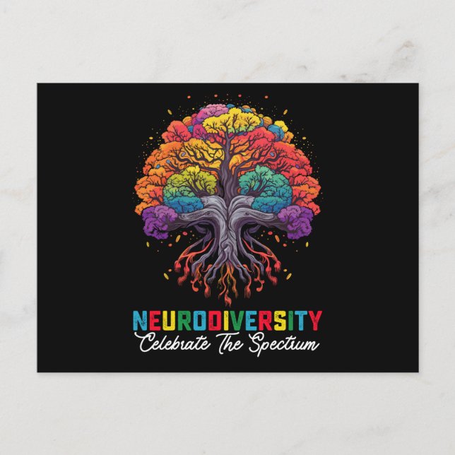 Neurodiversity Celebrate The Spectrum Autism Postcard (Front)