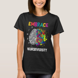 Neurodiversity Celebrate The Spectrum Brain Autism T-Shirt