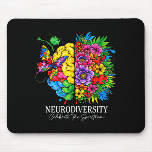 Neurodiversity celebrate the spectrum  mouse pad