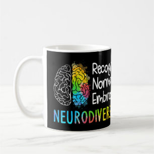 Neurodiversity, Celebrate the Spectrum. The brain Coffee Mug