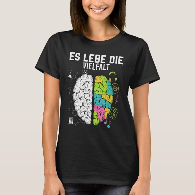 Neurodiversity Creative Brain Variety Neuro Autism T-Shirt (Front)