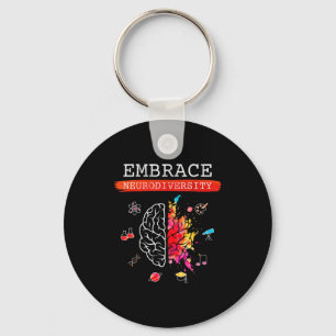 Neurodiversity Embrace Adhd Autism Asd Awareness G Key Ring