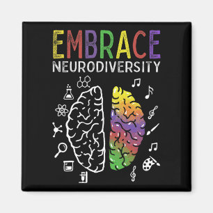 Neurodiversity Embrace Adhd Autism Asd Brain Magnet