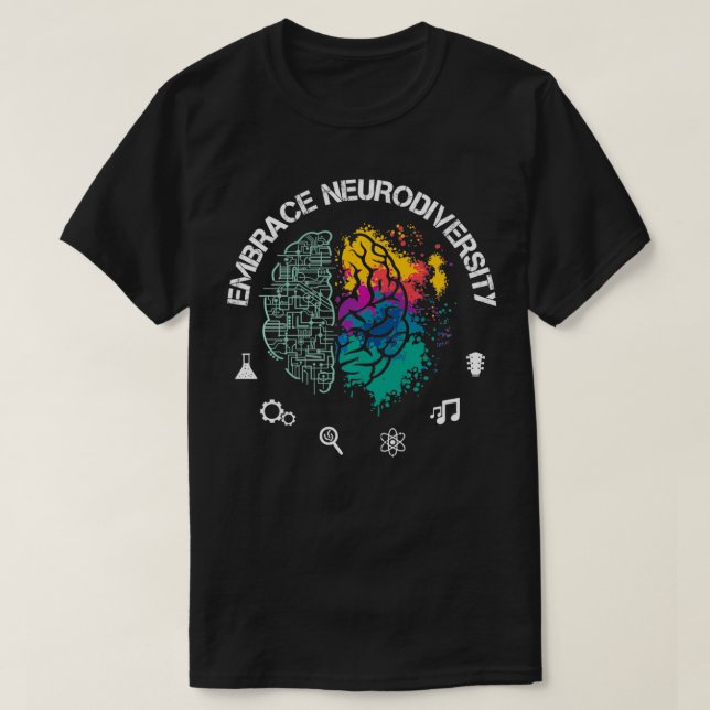 Neurodiversity  Embrace ADHD Autism ASD Pullover  (Design Front)