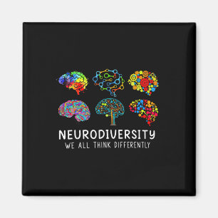 Neurodiversity - Embrace Adhd Autism Awareness Magnet