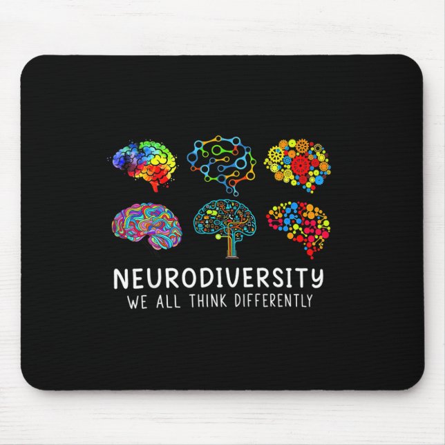 Neurodiversity - Embrace Adhd Autism Awareness  Mouse Pad (Front)