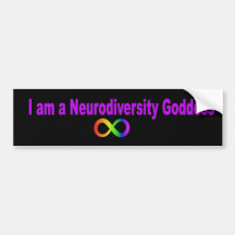 Neurodiversity goddess bumper sticker