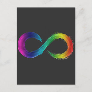 Neurodiversity Infinity Logo Shirt  Postcard