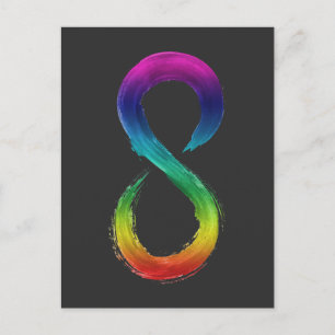 Neurodiversity Infinity Logo Shirt Postcard