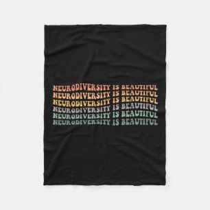 Neurodiversity Is Beautiful - Autism Awareness Fleece Blanket