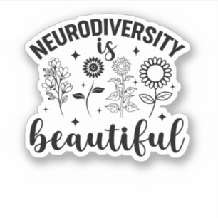 Neurodiversity is Beautiful Autism Wildflower 