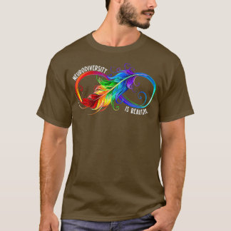 Neurodiversity Is Beautiful Infinity Autism Awaren T-Shirt